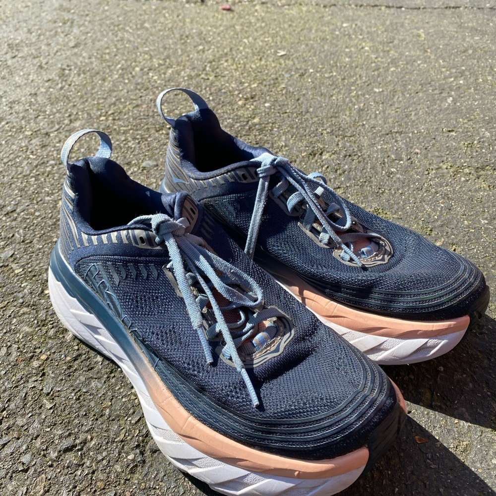 Hoka One One Bondi 6 Athletic Sneakers Road Running Shoes Women Sz 6.5